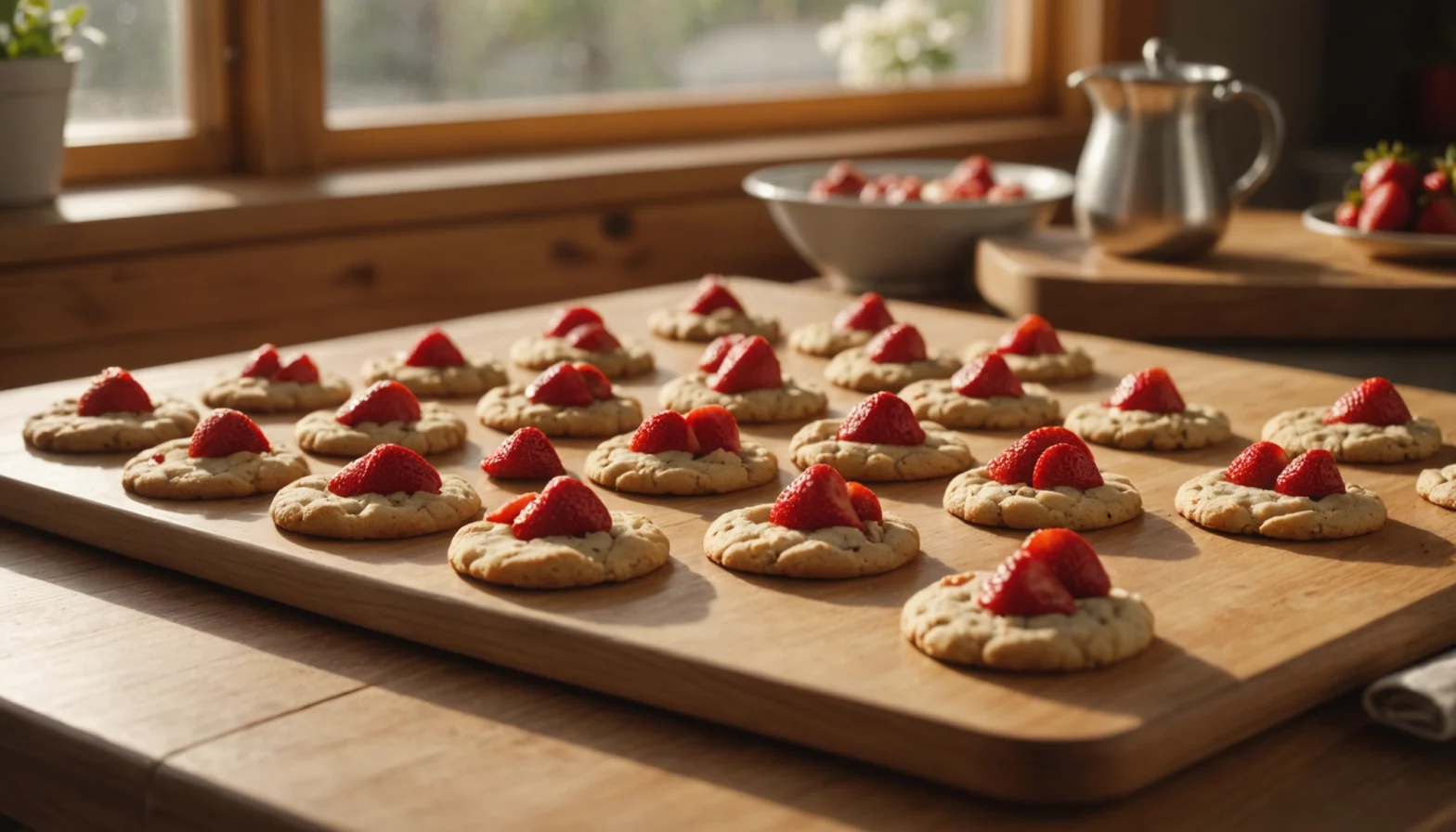 cookies aux fraises